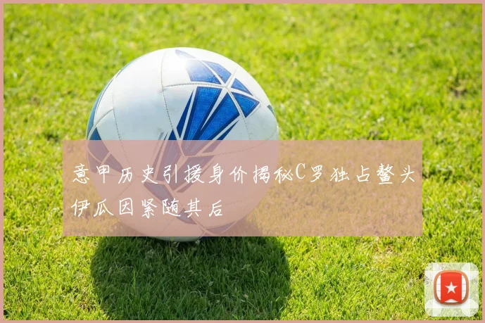 意甲历史引援身价揭秘C罗独占鳌头伊瓜因紧随其后